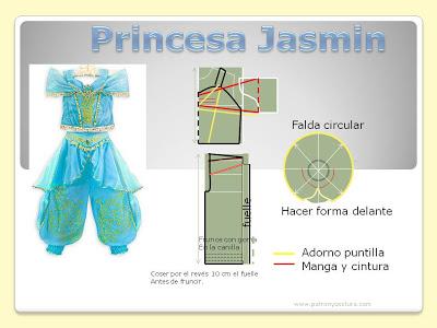 princesa Jasmin www.patronycostura.com