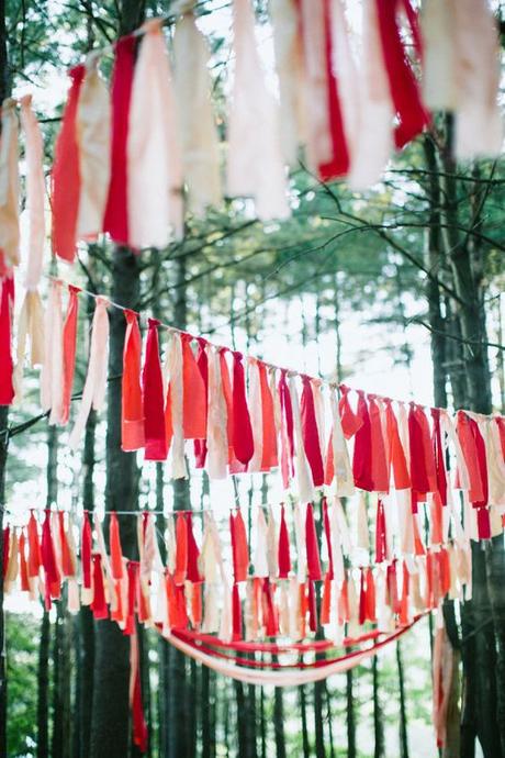 ¿Qué puedes hacer con telas para decorar tu boda? Telas arboles decor