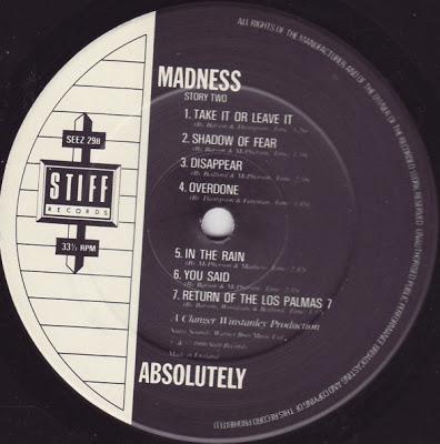 Madness -Absolutely Lp 1980 Madness -Absolutely Lp 1980