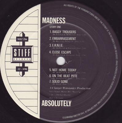 Madness -Absolutely Lp 1980 Madness -Absolutely Lp 1980