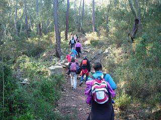 El Pic Espadà con niños El Pic Espadà con niños