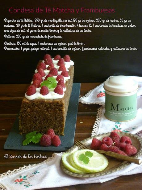 Condesa de Té Matcha y Frambuesas Condesa de Té Matcha y Frambuesas