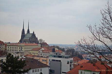 Vistas de Brno desde el castillo