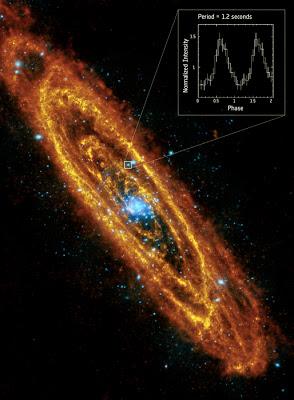 Hallan el primer púlsar de rayos X en la galaxia de Andrómeda Hallan el primer púlsar de rayos X en la galaxia de Andrómeda