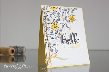 Gray and yellow any occasion card Gray and yellow any occasion card