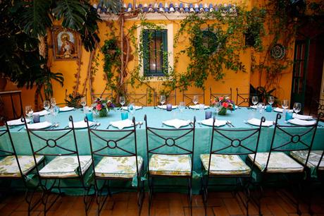 Patio interior en Casa Manolo León