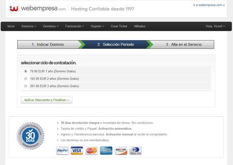 Como comprar hosting webempresa con descuento del 20 por ciento Como comprar hosting webempresa con descuento del 20 por ciento