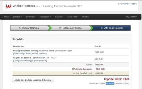 Como comprar hosting webempresa con descuento del 20 por ciento Como comprar hosting webempresa con descuento del 20 por ciento