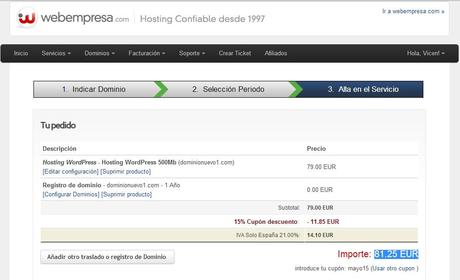 Como comprar hosting webempresa con descuento del 20 por ciento Como comprar hosting webempresa con descuento del 20 por ciento