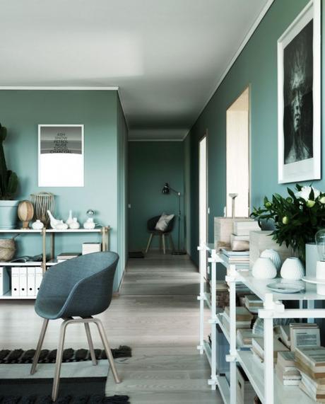 Vuelven los colores intensos. Decoracion monocromatica green house