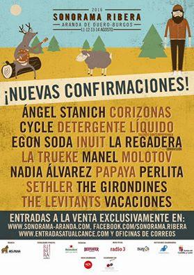 Sonorama Ribera 2016: Molotov, Manel, Ángel Stanich, Corizonas, Cycle, Egon Soda, La Trueke...