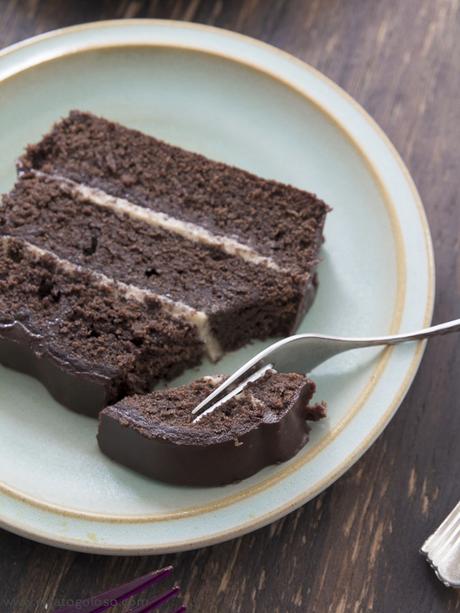 Cake de chocolate amargo