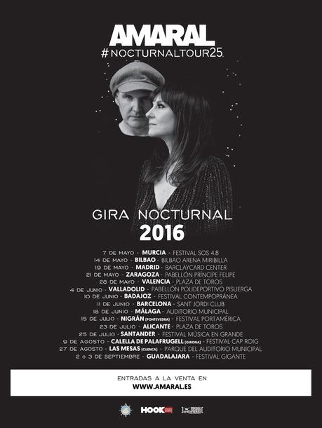 Queda un mes para NOCTURNAL TOUR, la Gira de AMARAL