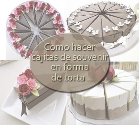 Como hacer cajitas de souvenir en forma de torta Como hacer cajitas de souvenir en forma de torta