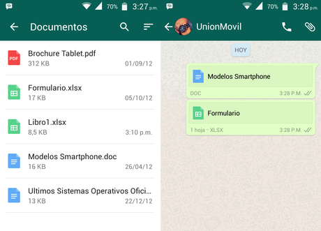 WhatsApp permite enviar documentos de Word, Excel y Powerpoint WhatsApp permite enviar documentos de Word, Excel y Powerpoint