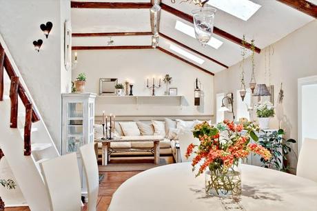 Te encantará este fantástico loft sueco Shabby Chic lof nórdico