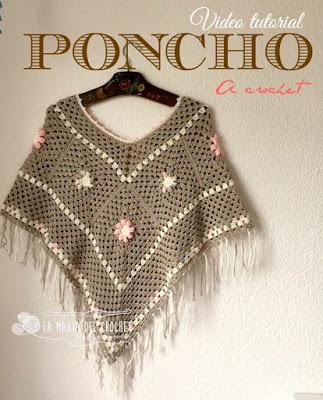 Cómo hacer un PONCHO con Grannys a crochet