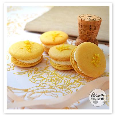 MACARONS DE CAVA Y LIMON / LEMON AND CHAMPAGNE MACARONS