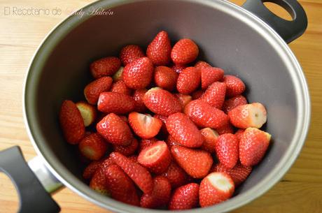 Mermelada de fresas casera baja en azúcar