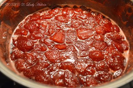 Mermelada de fresas casera baja en azúcar