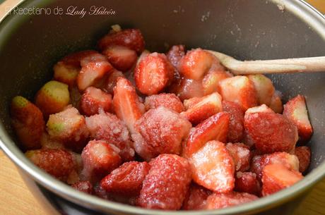 Mermelada de fresas casera baja en azúcar