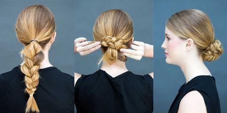 ¿Como hacer peinados sencillos y en pocos minutos? moño trenza