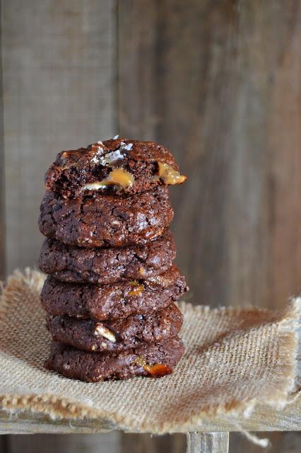 Cookies de chocolate y dulce de leche 