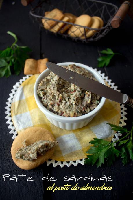 Pate de sardinas al pesto de almendras Pate de sardinas al pesto de almendras