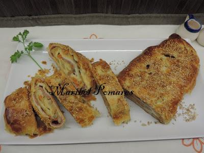 Strudel de verduras.