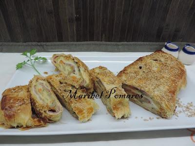 Strudel de verduras.