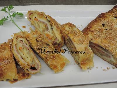 Strudel de verduras.