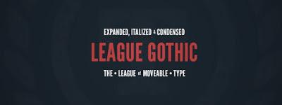 Tipografía League Gothic