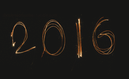 AÑO NUEVO + PROPOSITOS & RETOS LITERARIOS Imagen de 2016, new year, and gif