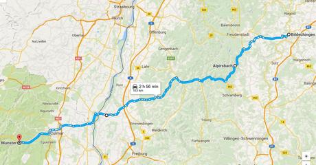 La ruta de hoy, de Bildechingen a Munster