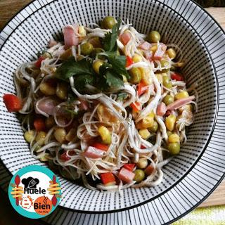 Tagliatelle con ternera y soja Tagliatelle con ternera y soja