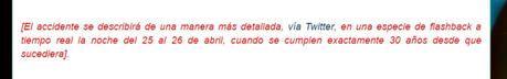 Chernóbil, minuto a minuto vía Twitter chernobyl