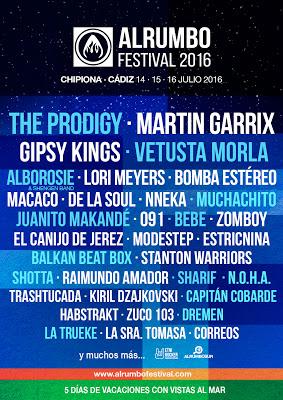 AlRumbo Festival 2016: De La Soul, Lori Meyers, Macaco, 091, Raimundo Amador, Gipsy Kings... AlRumbo Festival 2016: De La Soul, Lori Meyers, Macaco, 091, Raimundo Amador, Gipsy Kings...