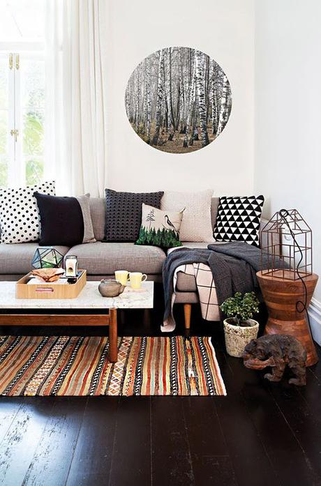 17 ideas para poner alfombras a lo largo y ancho de toda la casa Colorida Alfombra 4