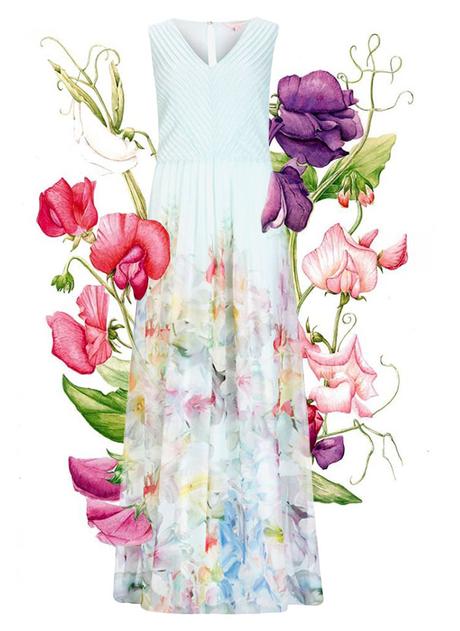 Vestidos envueltos en miles de flores