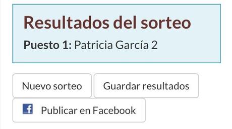 Resolución del sorteo de Avon y sorteo sorpresa.