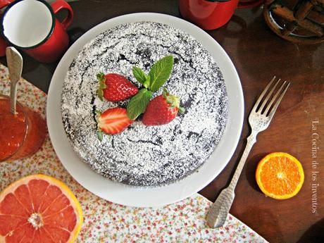 Bizcocho de Galletas, Chocolate  y Mermelada de Pomelo