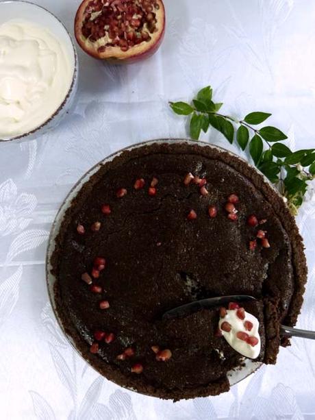 tarta rústica de chocolate y nueces | combinación ideal