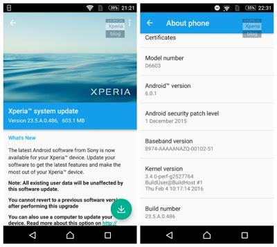 Android 6.0.1 Marshmallow en Sony Android 6.0.1 Marshmallow en Sony