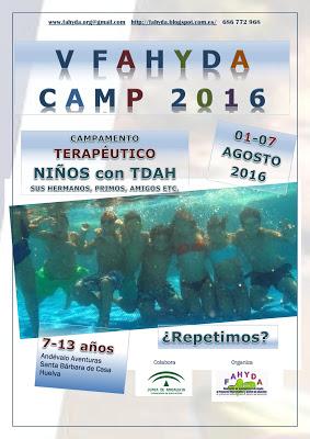 V FAHYDA CAMP 2016: Campamentos Terapéuticos de Verano