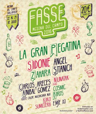 Festival FASSE 2016: Sidonie, Zahara, Ángel Stanich, Cosmic Birds, Nunatak...