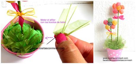 Ideas de manualidades y centros de mesa con gomitas dulces