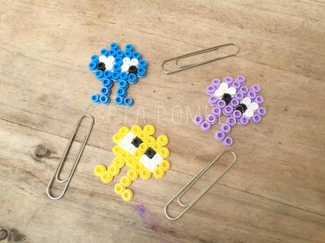 DIY: marcadores de marcianitos de Pyssla. DIY: marcadores de marcianitos de Pyssla.