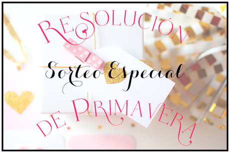 Sorteo Especial de Primavera · Resolución