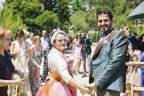 Novia de color, flamencos y mucha originalidad ¿te atreves?