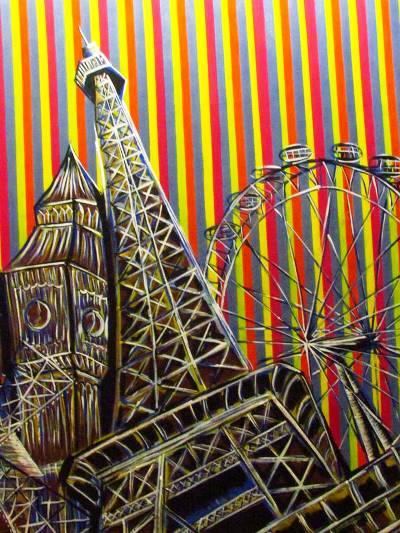Héctor Urdaneta-Ciudad código Arte, Pintura, Cinetismo, Cultura, Barquisimeto, Venezuela